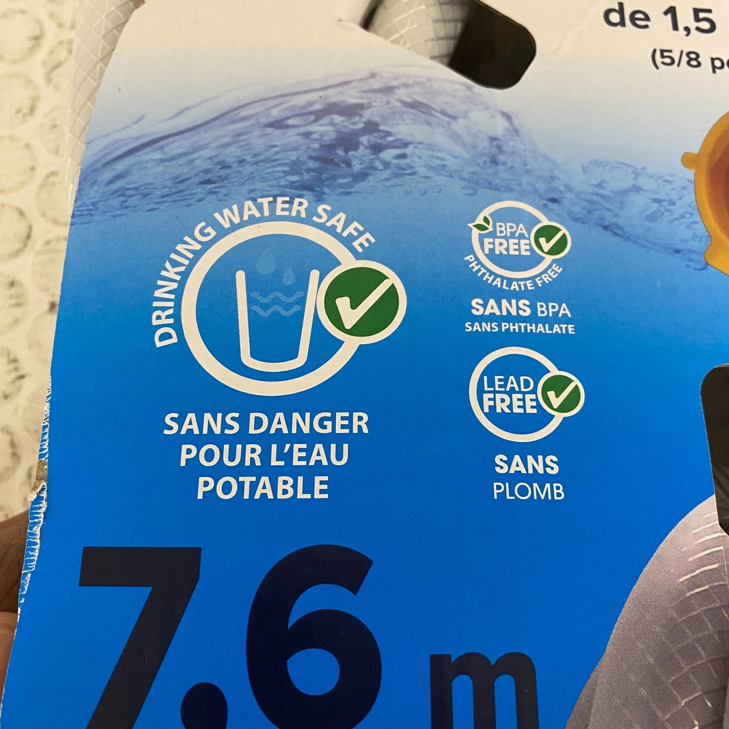 Camco TastePURE 5/8" Drinking Water Hose RV Marine Lead-Free 25ft