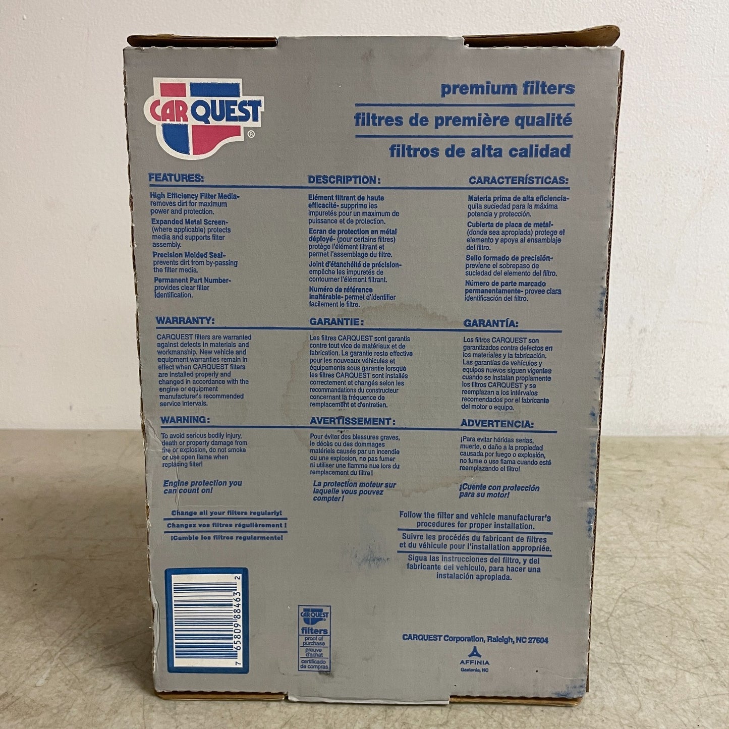 Carquest 88463 Premium Engine Air Filter Rectangular Panel High Quality