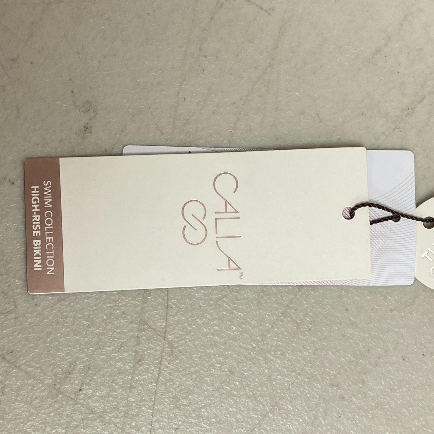 Calia Women's Bikini High Rise Bikini Rib Bottom Ardosia Slate WSA23405R New!