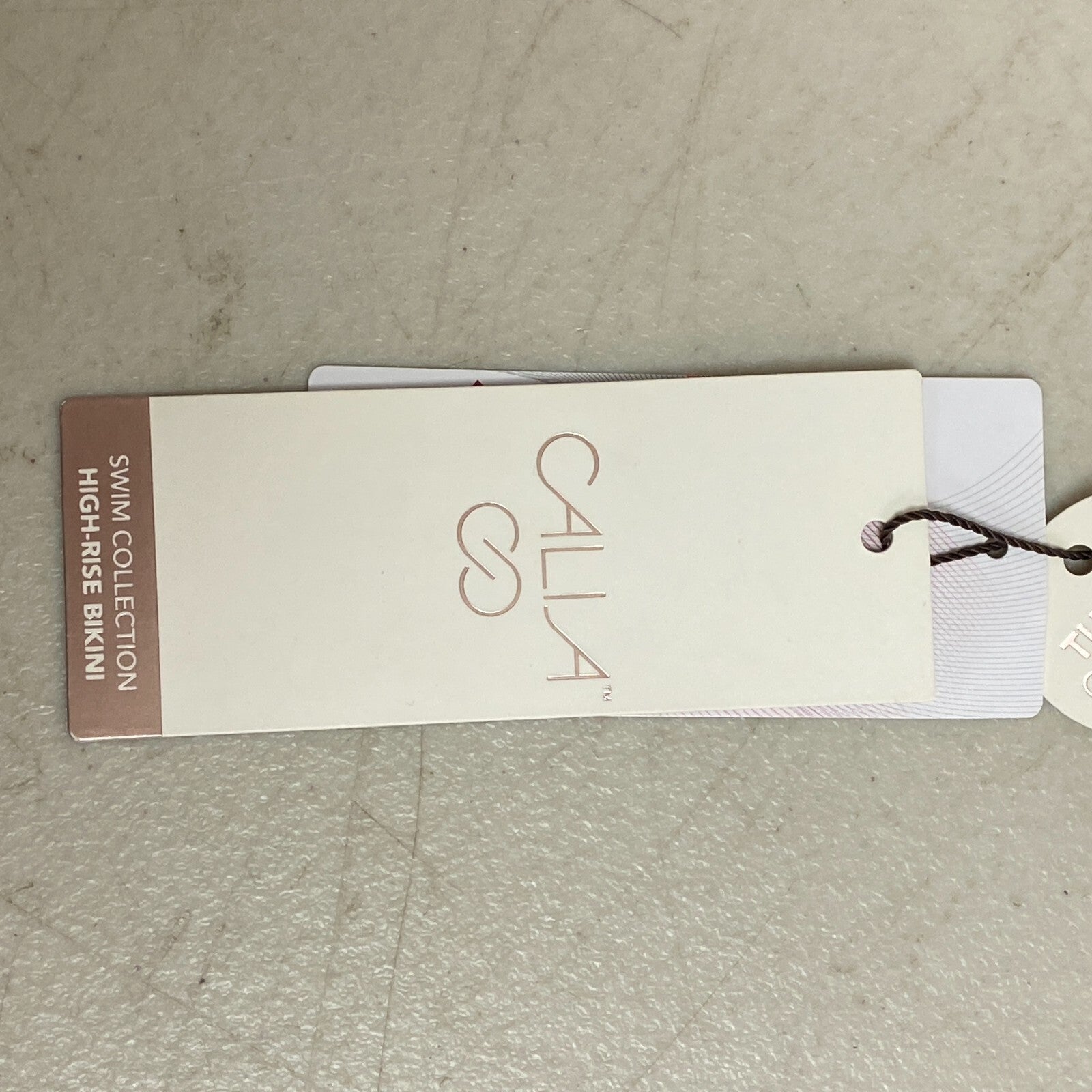 Calia Women's Bikini High Rise Bikini Rib Bottom Ardosia Slate WSA23405R New!