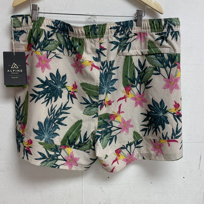 Alpine Design 5 in Menâs Active 5â Pull On Short Painted Jungle Print ADM138