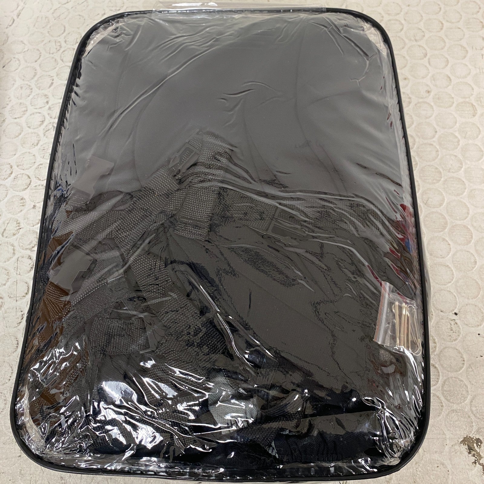 FH Group Flat Cloth Full Set Seat Covers Blue Universal Fit Washable Car Truck