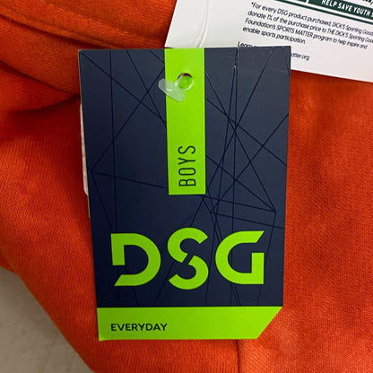 DSG Boys' Fleece Hoodie Subtle Dye Chili Spice Long Sleeve Solid DAB22400PRT
