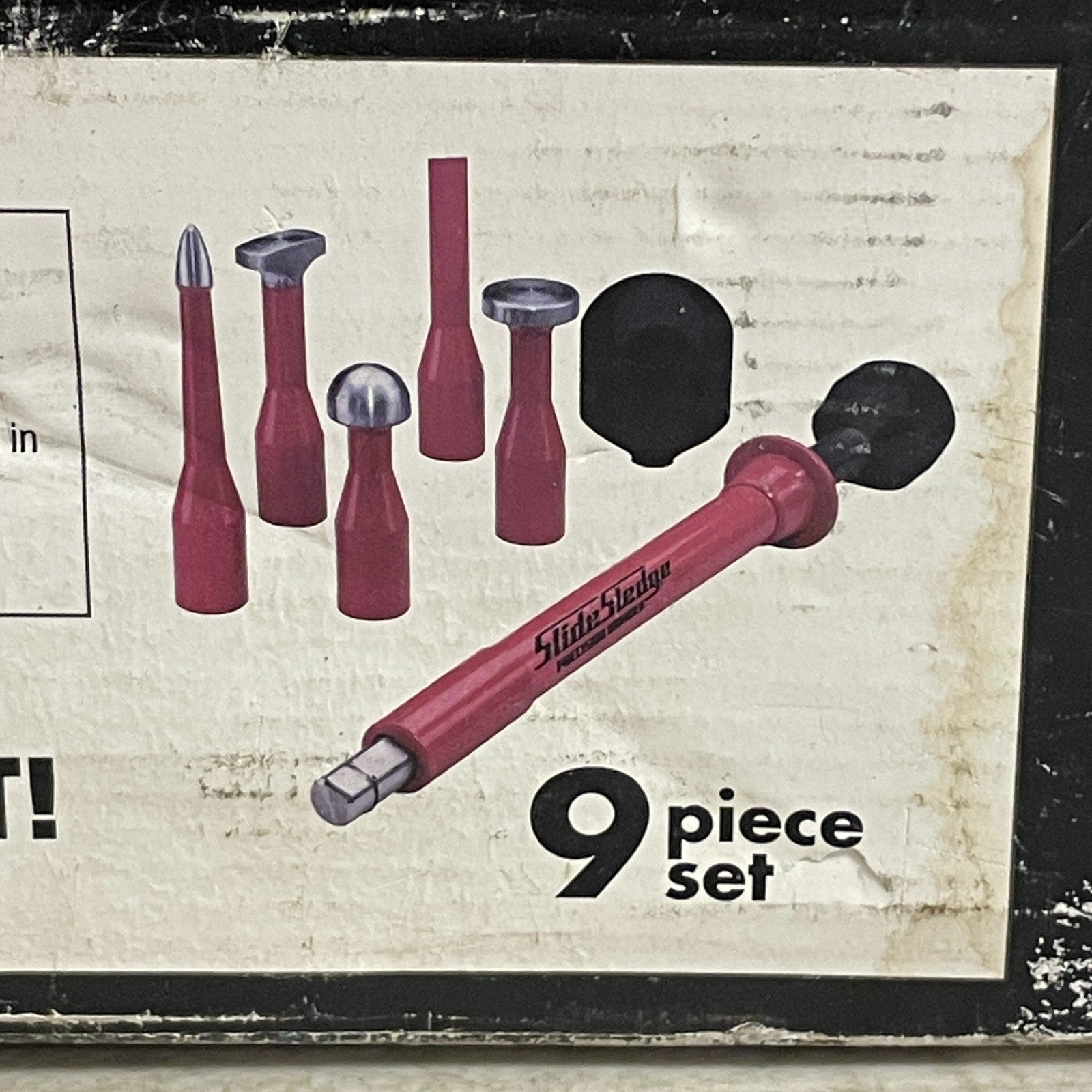 Slide Sledge Precision Hammer 9-Pc Set Interchangeable Tips 35050
