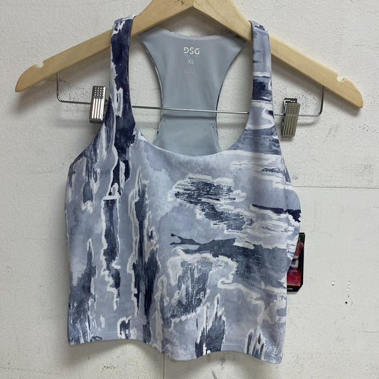 DSG Womens Crop Fashion Tank Torn Camo Grey Summer Stylish Trendy BOSSW22310PRT