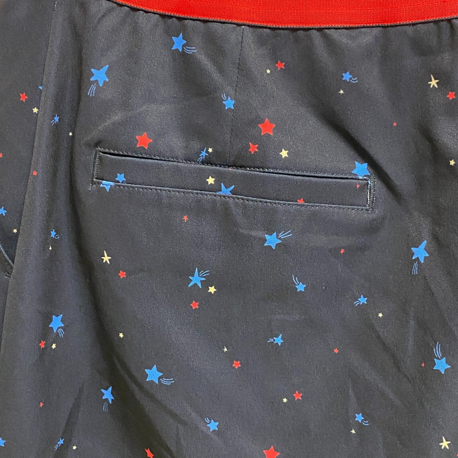 Lady Hagen Womens Contrast Trim Print Skort Navy Star Print WGH17450