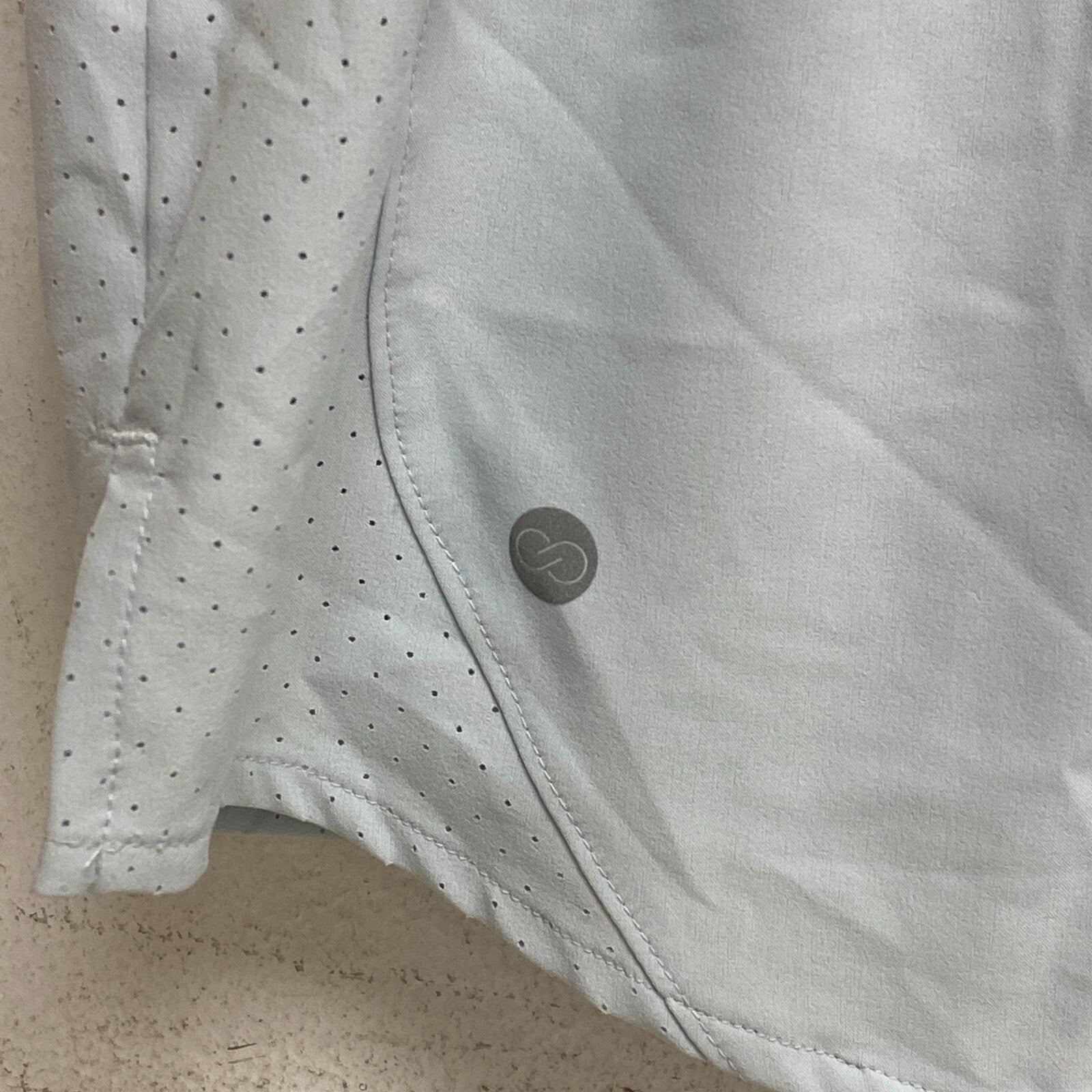 CÙALIA Women's Infinity Mid-Rise Relaxed Fit Run Skort Light Blue WAX12360