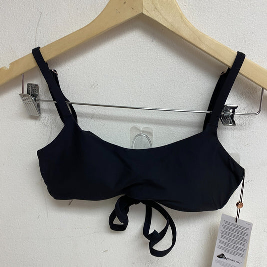 Calia Women's Swim Tie Back Racerback Low Support Bikini Top Pure Black WSA23200