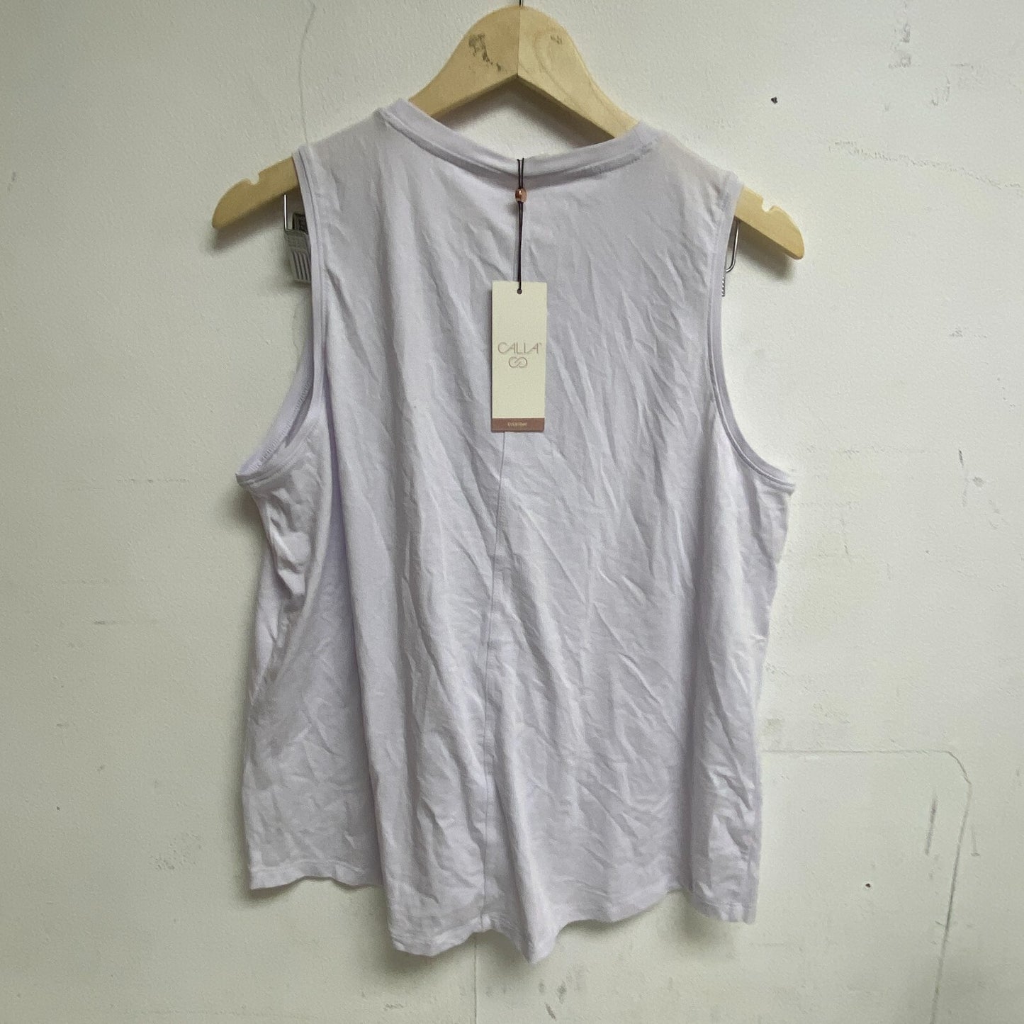 Calia Women's Everyday Relaxed Fit Scoop Shirttail Tank Lilac Mist WAX11281 New!