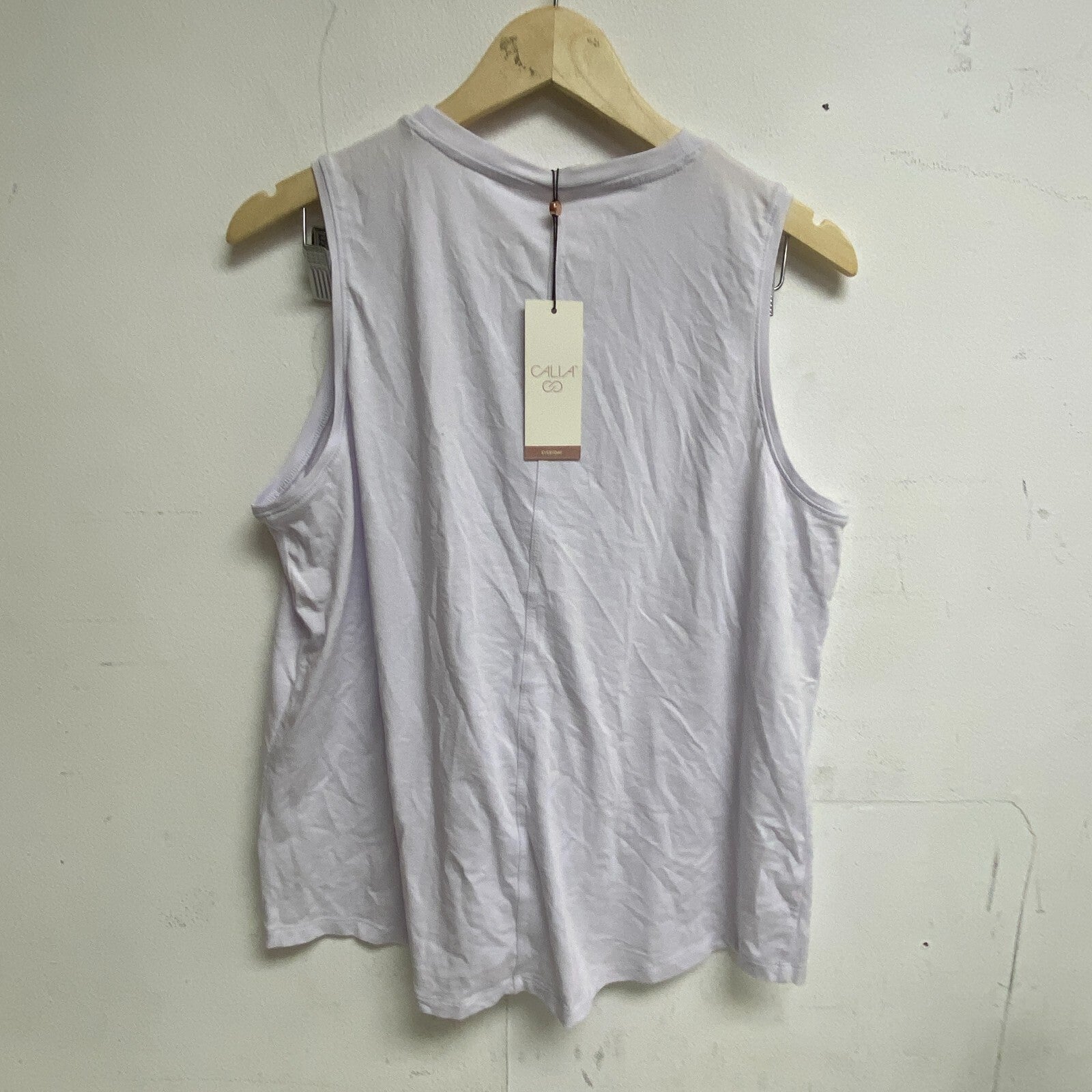 Calia Women's Everyday Relaxed Fit Scoop Shirttail Tank Lilac Mist WAX11281 New!