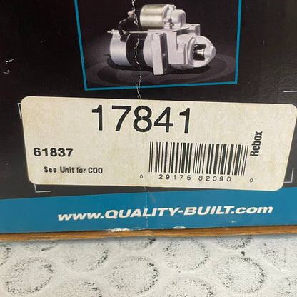 Quality-Built 17740 Remanufactured Starter Motor 12V