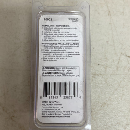 Dorman 90902 Builders Series Uninsulated 16-22GA #8 Spade Connector