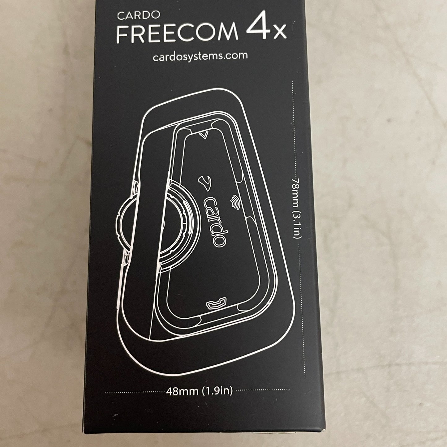 Cardo FREECOM 4X Single Bluetooth Intercom Built-In Voice Assistant Headset