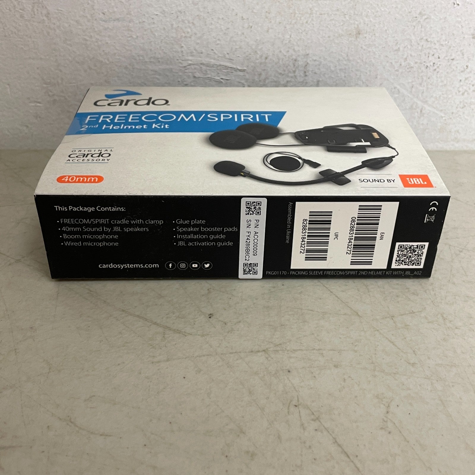 Cardo FREECOM-X/Spirit 2nd Helmet JBL Kit Speakers & Mic Communication Systems