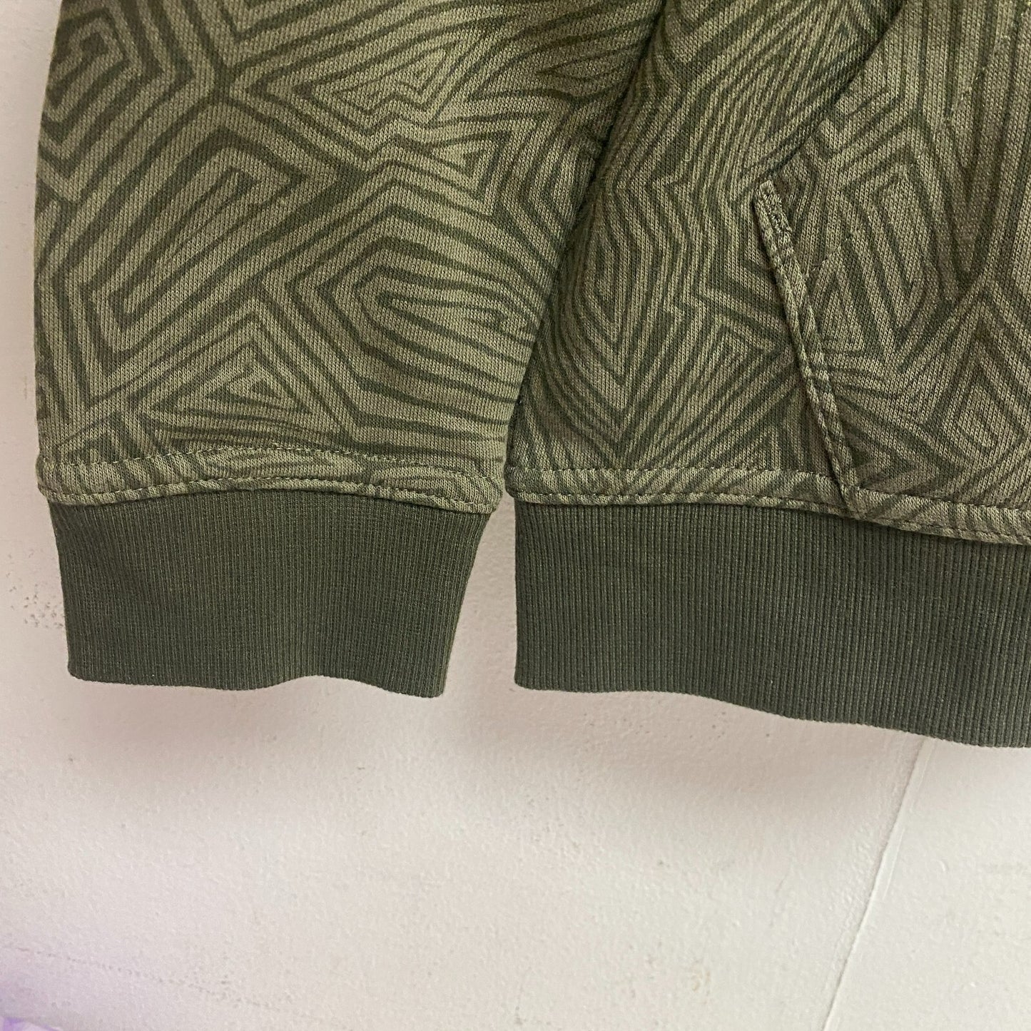 DSG Boys Printed Fleece Hoodie Skateboard Geo Green Long Sleeve DAB22400PRT