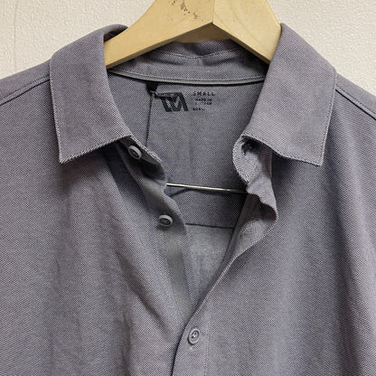 VRST Mens Short Sleeve Button Down Shirt Tinted Grey Heather MAX200333 BRAND NEW