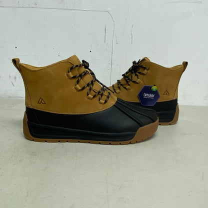 Alpine Mens Full grain leather Tan Gavin Duck Boot AD22MCW003-TAN