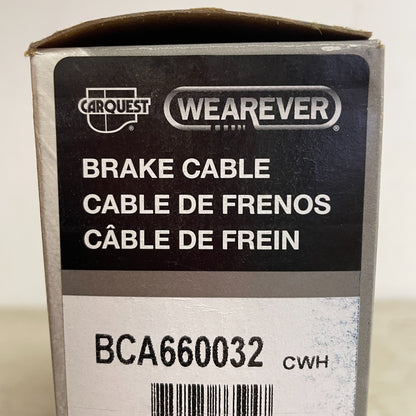 Carquest Wearever BCA660832 Parking Brake Cable 86.3" Rubber Outer Sleeve