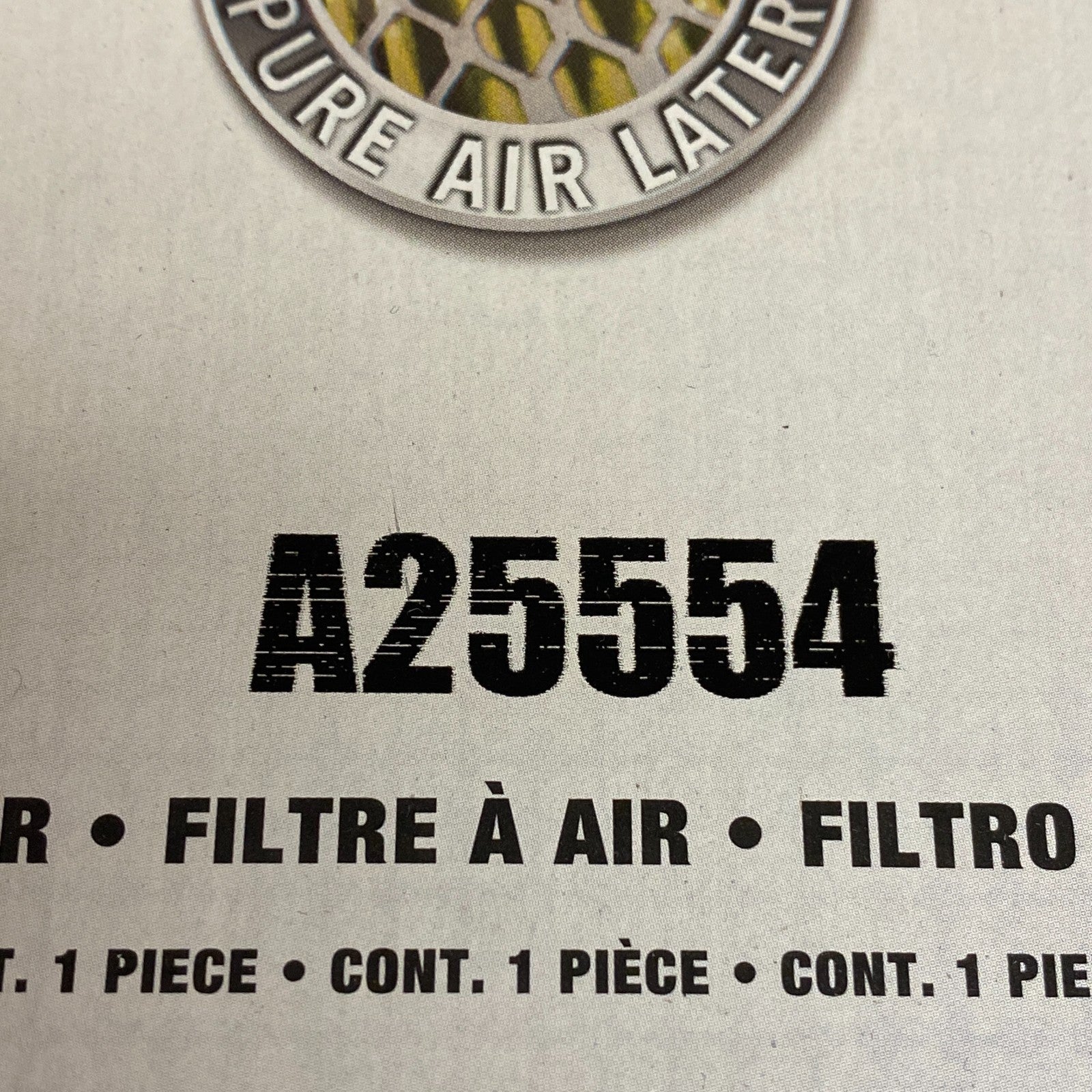 Purolator Classic Engine Air Filter A25554 (Panel style  OEM paper element)