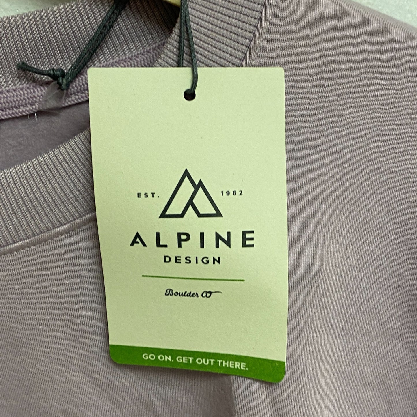 Alpine Design WOMENS W AD PANORAMA CREW SWEAT SHIRT MUTED VIOLTET ADW23652 New!