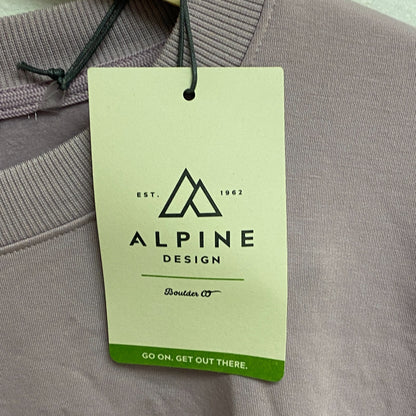 Alpine Design WOMENS W AD PANORAMA CREW SWEAT SHIRT MUTED VIOLTET ADW23652 New!