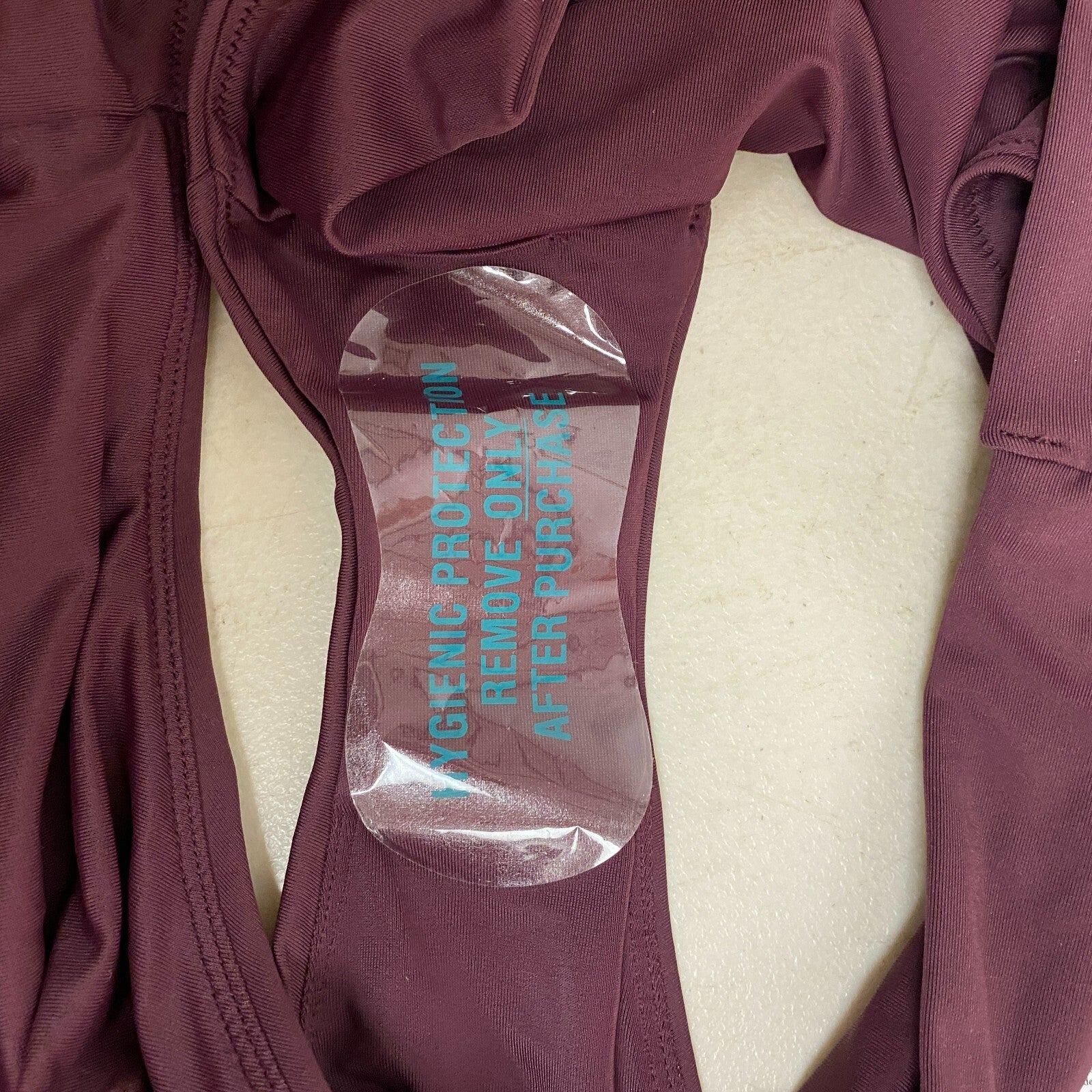 CALIA Women's Mid Rise Wide Banded High Leg Swim Bottoms Wine WSA23414