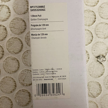 Amerock Cabinet Pull Golden Champagne 6-5/16" (160mm) BP37465