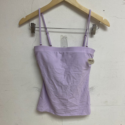 Calia Women's Swim Bikini Top Racerback Bandeau Tankini Lilac Flash WSA23304