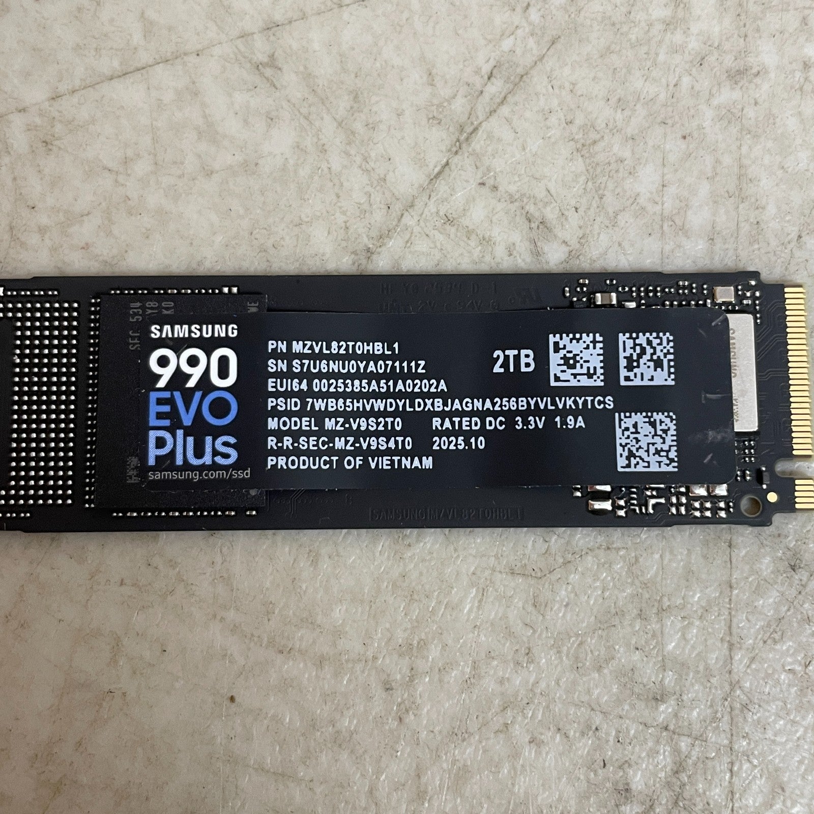 Samsung 990 EVO PLUS SSD M.2 2280 NVMe SSD 7250MB/s Black MZ-V9S2T0 PCIe Gen 4x4