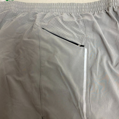 VRST Mens Accelerate Running Shorts Silver Shadow 5" Inseam Mesh Lined Stretch M
