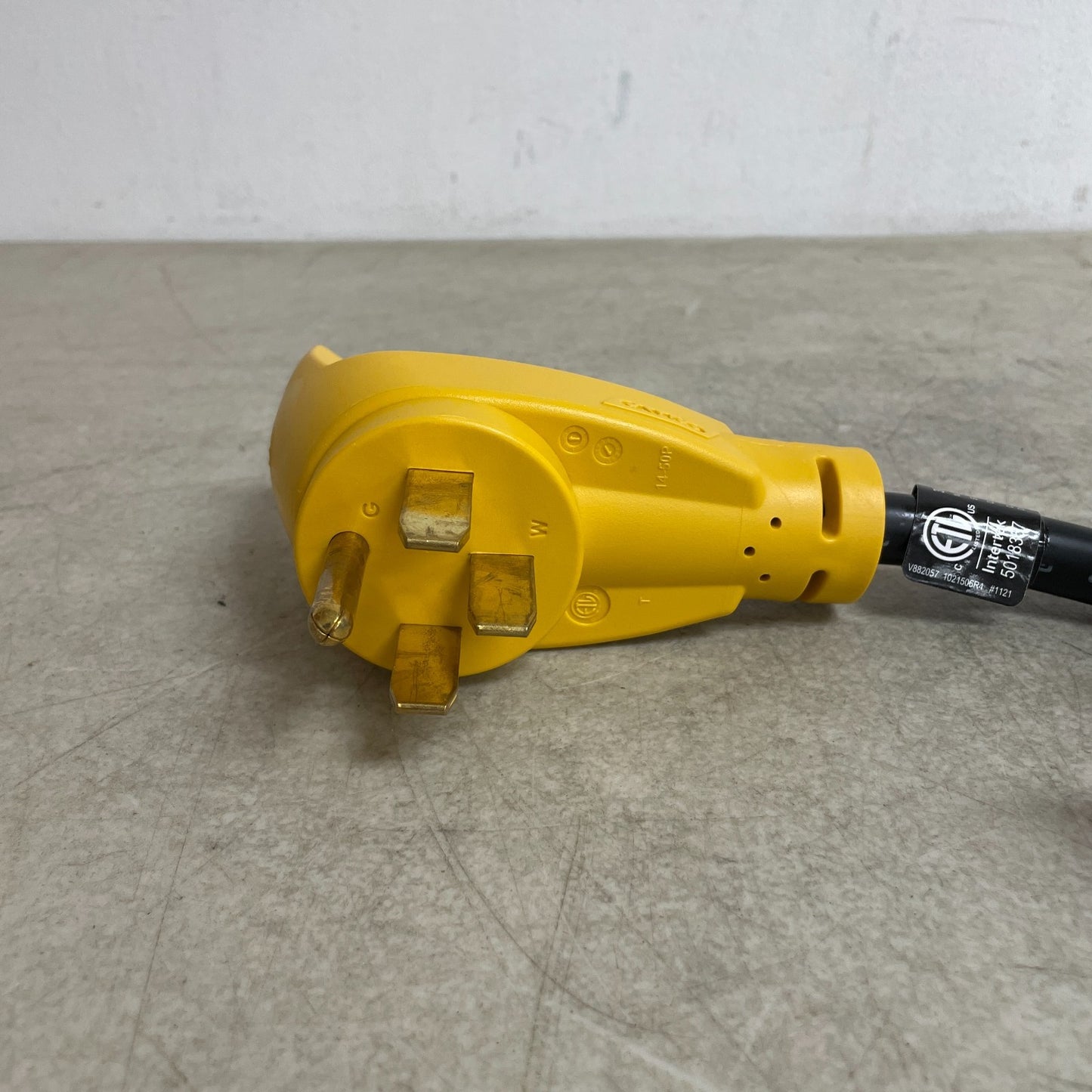 Camco 55175 PowerGrip Dogbone 18" 50A to 30A RV Electrical Adapter Heavy-Duty