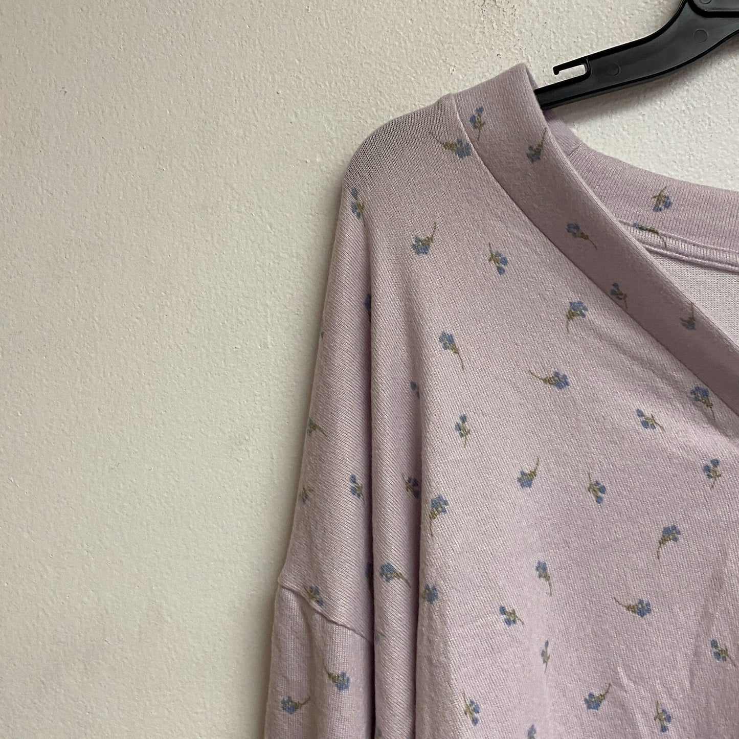 Ana a new approach size XL crop long sleeve button v-neck cardigan color Ditzy