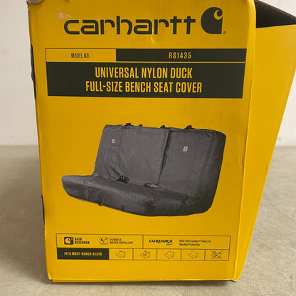 Carhartt Universal Fitted Bench Seat Cover Nylon Duck Canvas Gravel Gray