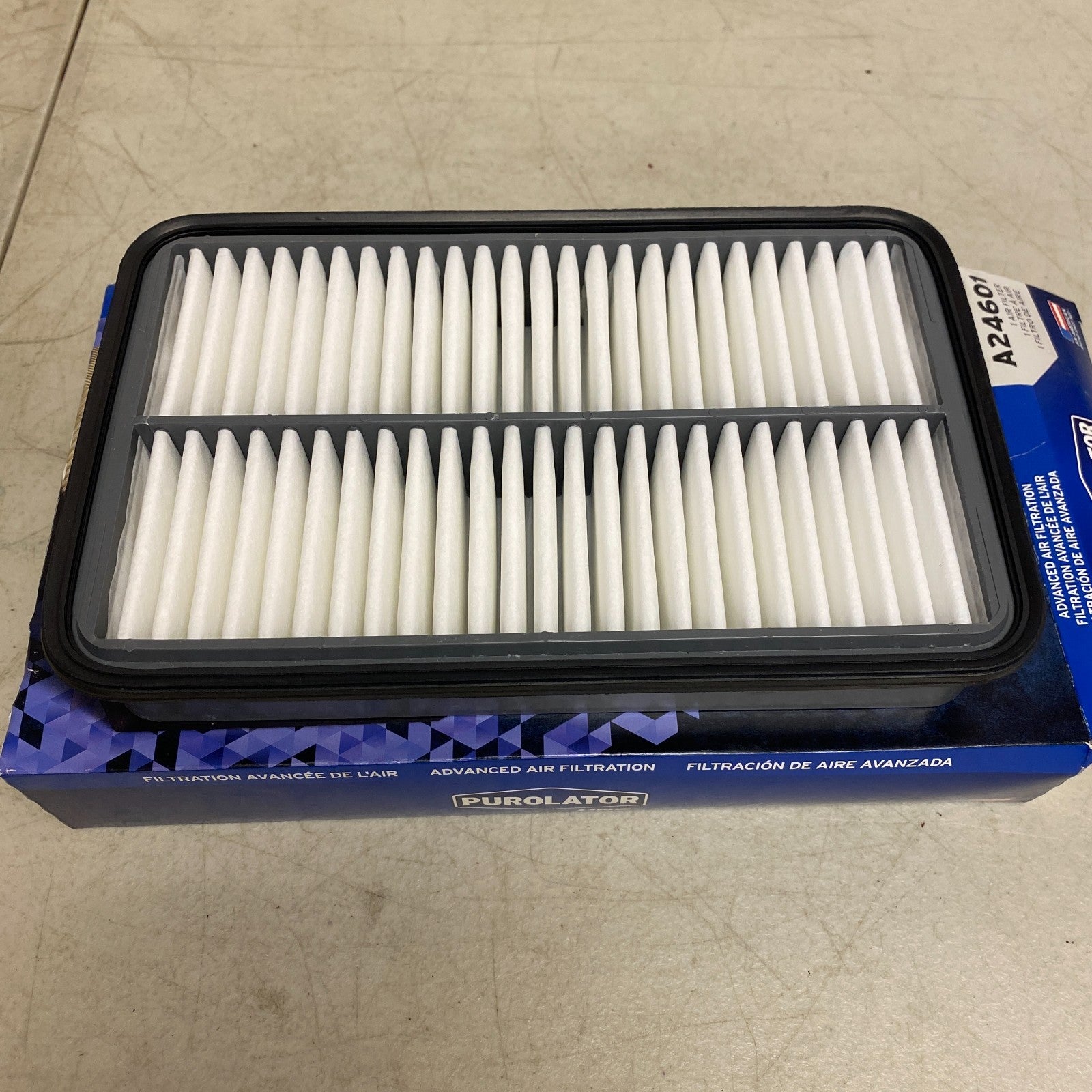 PUROLATOR One Air Filter Engine Panel  White Model A24601