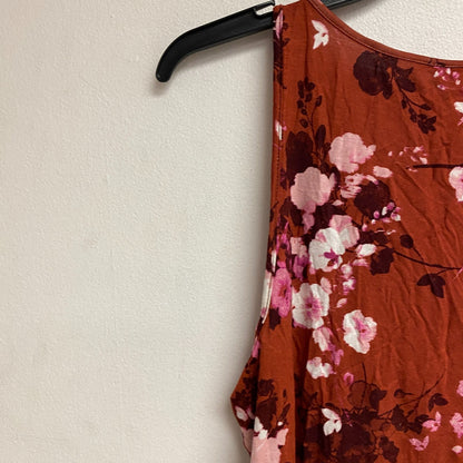 AMBRIELLE SLEEPWEAR 2-pc set sleeveless tank top and pajama pant size M floral