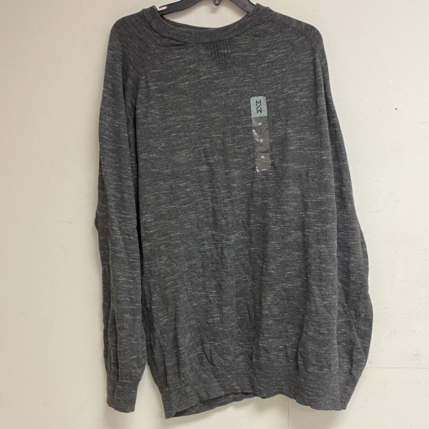 Mutual Weave Long Sleeve Crew Neck Sweater Size 2XL Color Dark Charcoal Heather