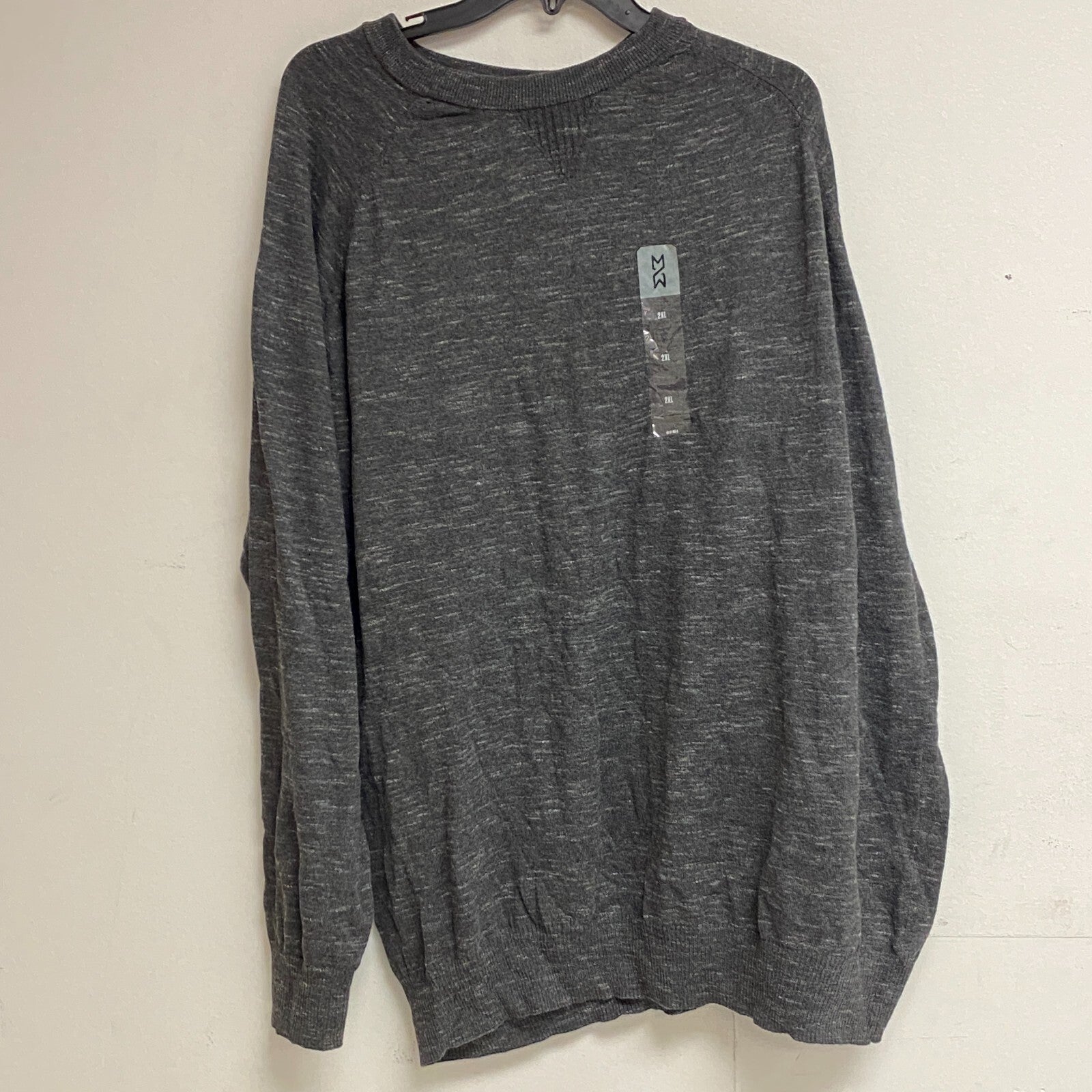 Mutual Weave Long Sleeve Crew Neck Sweater Size 2XL Color Dark Charcoal Heather