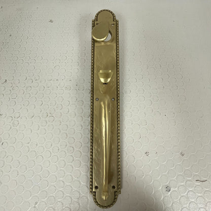 Signature Hardware Roman Entrance Door Set – Lever, Satin Brass, Left‑Hand