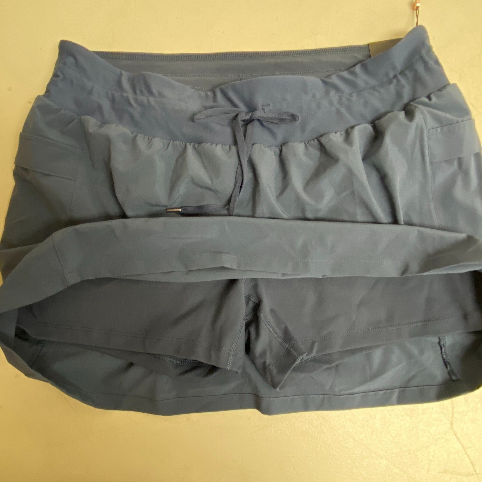 CALIA Women's Truelight Mid Rise Relaxed Fit Cargo Skort Ardosia Slate WAX12306