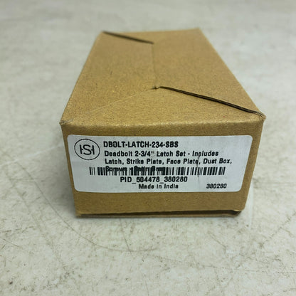 Signature Hardware Deadbolt 2-3/4'' Latch Set - Satin Brass