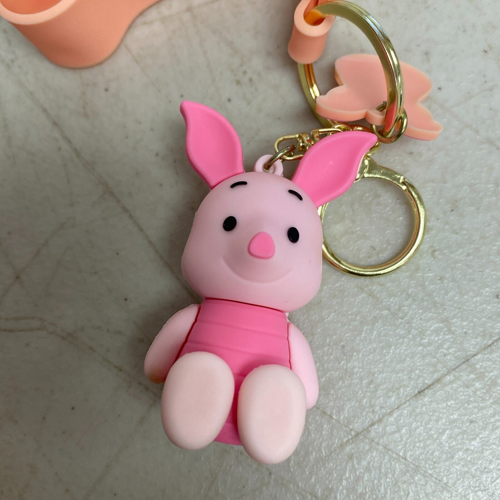 Assorted Silicone Winnie The Pooh Keychain Piglet Accessory