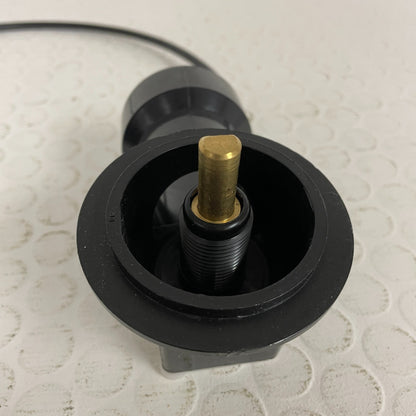 Signature Hardware ABS Cable Drain & Overflow Aged Brass Deep Alcove Tub