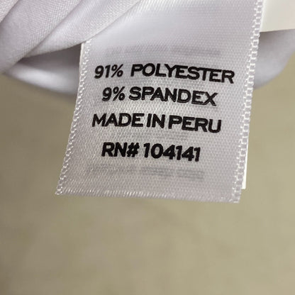 Walter Hagen Men's P11 Slash Chest Stripe Polo Slash Crisp White MGA11492