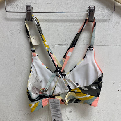 Calia Womens Ruched Front Cross Top Multi Palm WSA23204PRT BRAND NEW