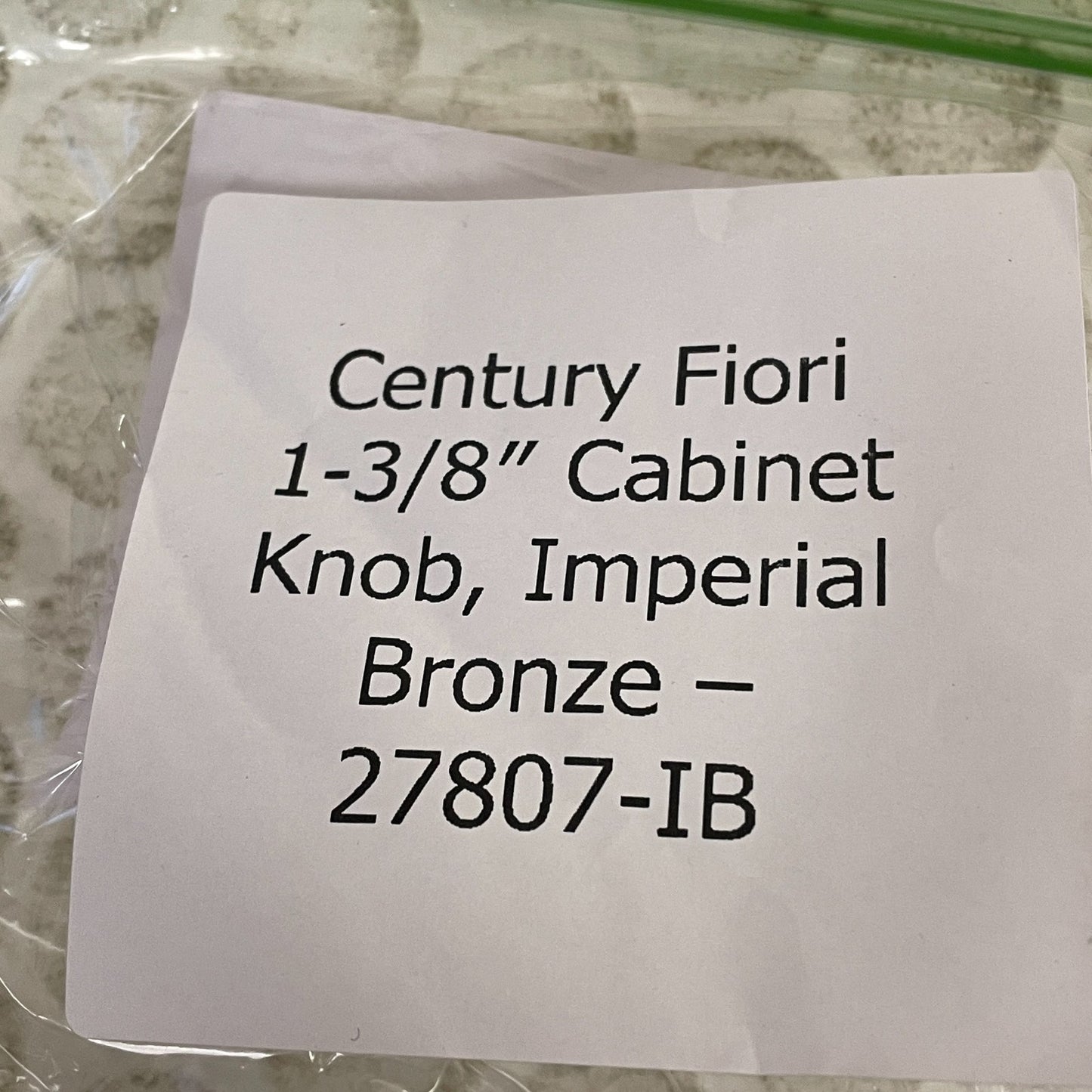 Century Fiori 1‑3/8″ Cabinet Knob Imperial Bronze 27807‑IB