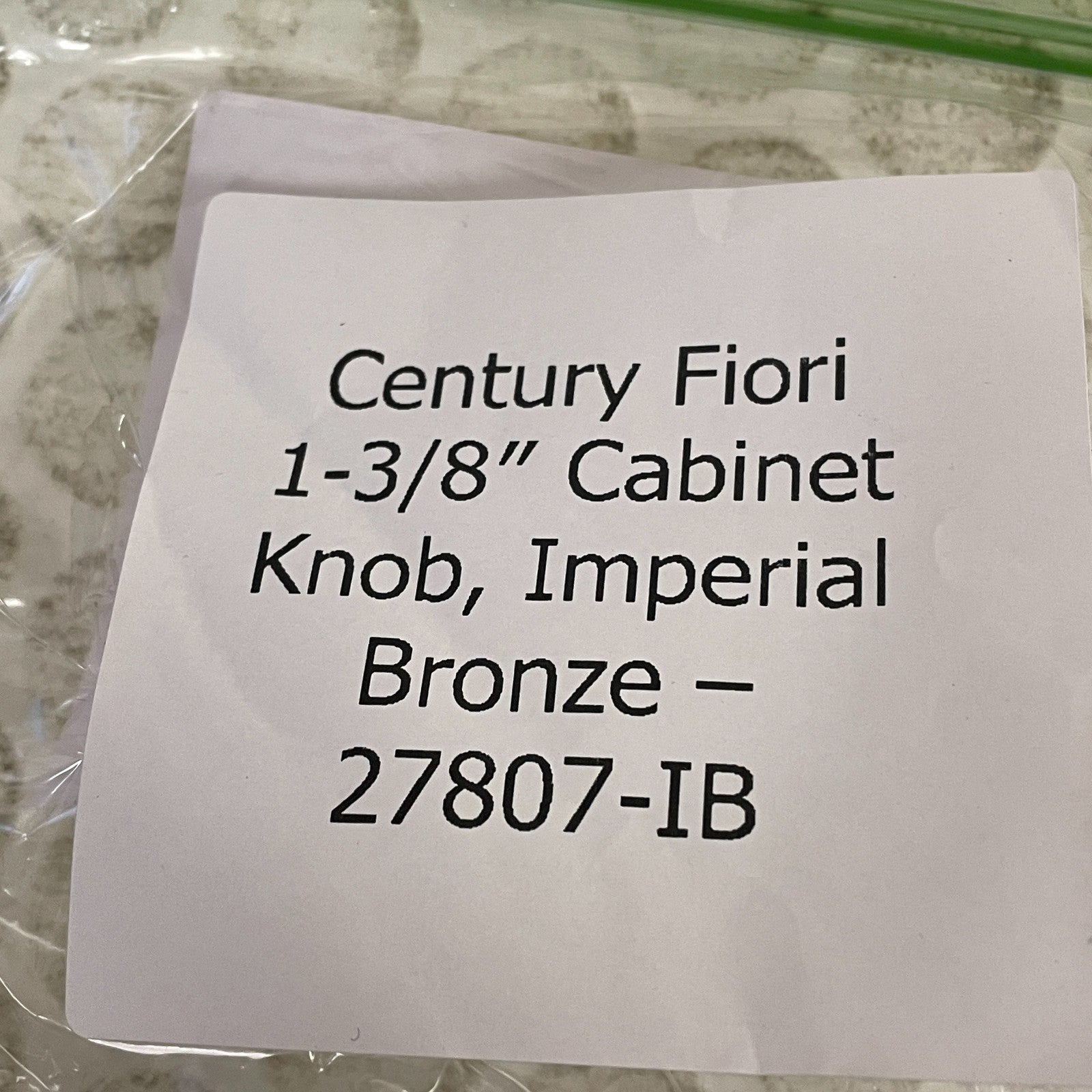 Century Fiori 1‑3/8″ Cabinet Knob Imperial Bronze 27807‑IB