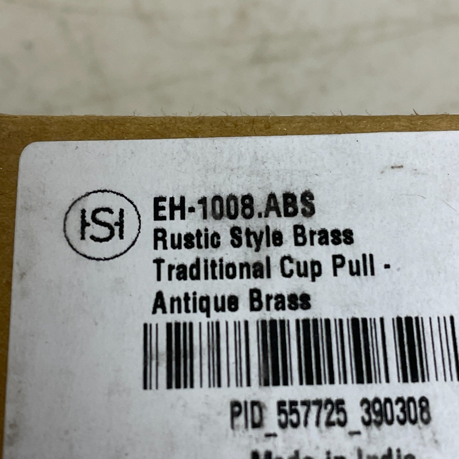 Signature Hardware Rustic Style Brass Traditional Cup Pull Antique Brass