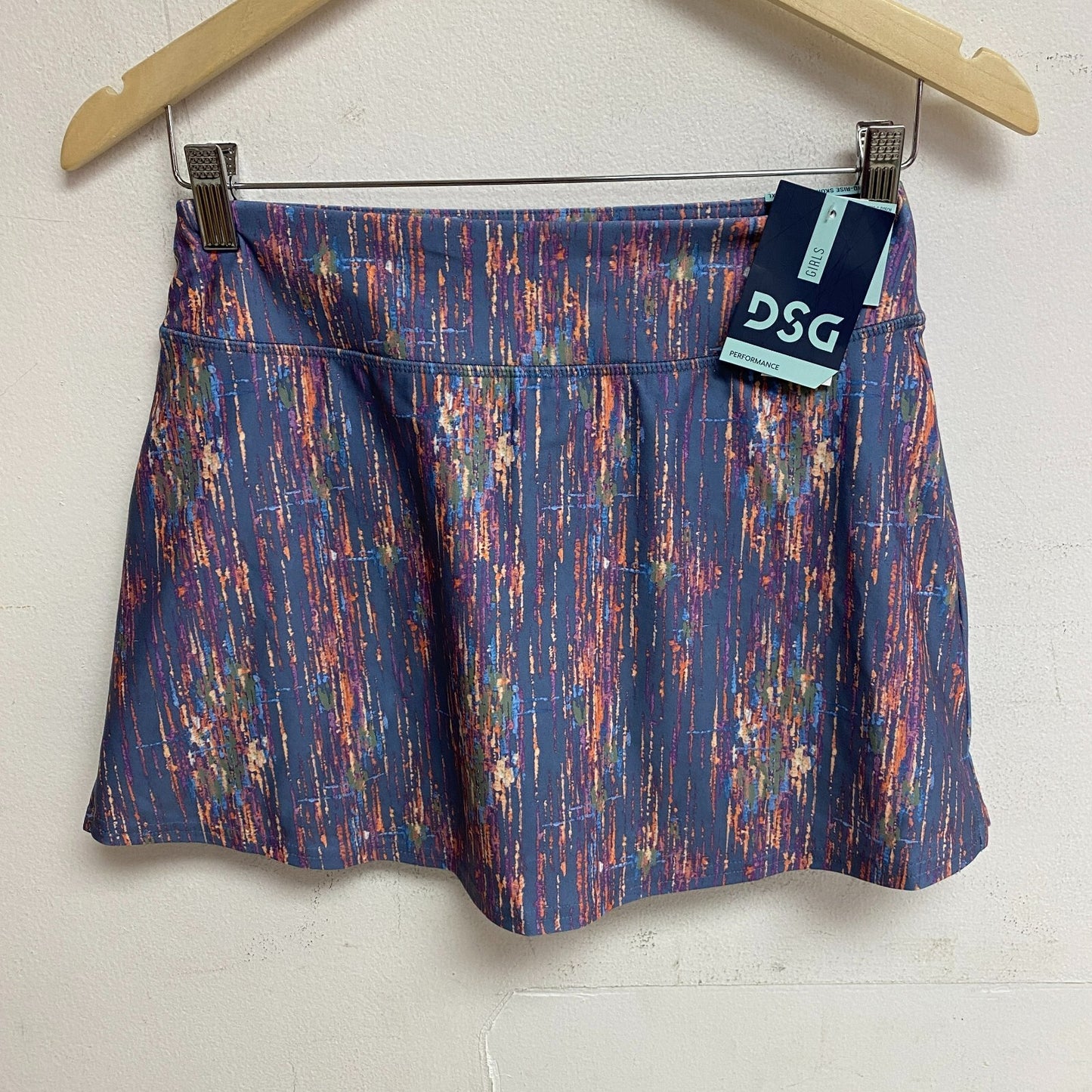 DSG Girls Core Performance MID-RISE Skort Sketchy Ikat Grey DAG13103PRT