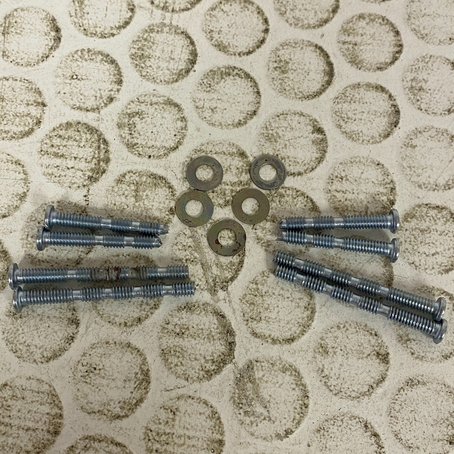 Assorted 4 Pack of Cabinet Knobs Porcelain White with Gold Accents