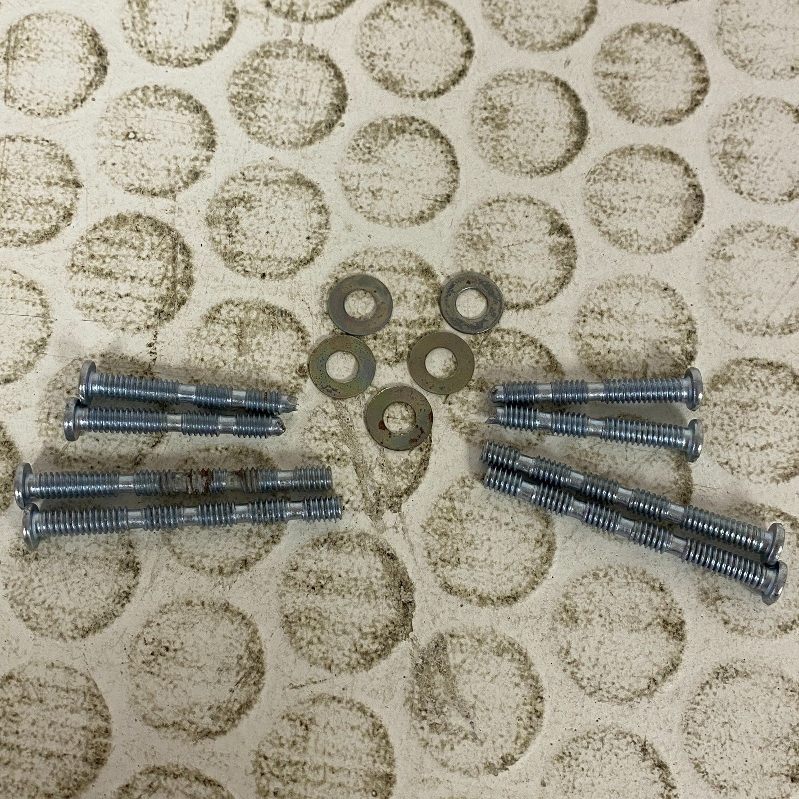 Assorted 4 Pack of Cabinet Knobs Porcelain White with Gold Accents